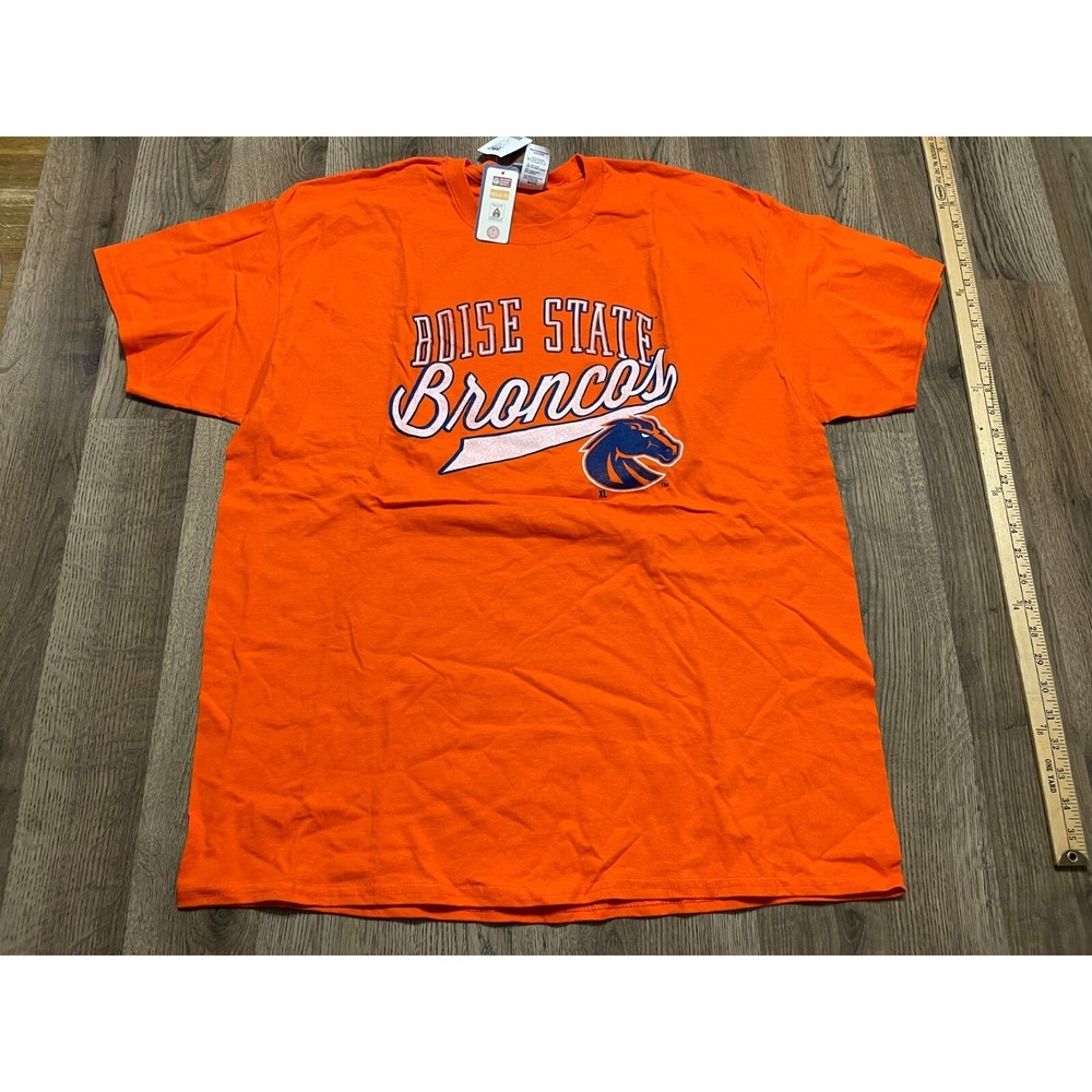 MV Sport Shirt, Men's Size XL, Orange Blue White, Boise State Broncos NWT
